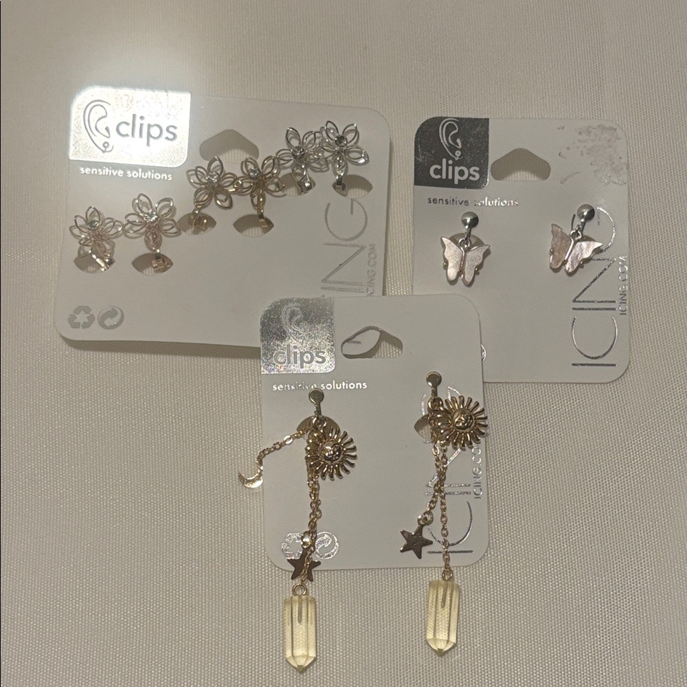 Icing Clip on Earring bundle
